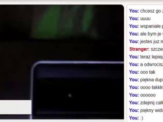 Polsk tenåring damsel onanere på webkamera omegle