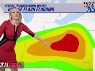 Meteorologist &lpar;zoey monroe&rpar; warns daripada humidity gelongsor dalam sebagai &lpar;michael vegas&rpar; slides beliau johnson dalam beliau faraj - melihat ather kini