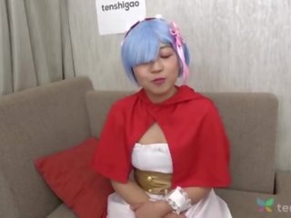 Japonesa riho em dela favorita anime fantasias comes para entrevista com nós em tenshigao - prick a chupar e bola lambida amadora sofás moldagem 4k &lbrack;part 2&rsqb;