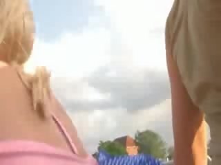 Mistress Fucking With Two adolescents In Public Place