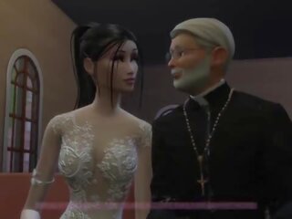 &lbrack;trailer&rsqb; pengantin perempuan menikmati yang lepas hari sebelum mendapat married&period; kotor video dengan yang priest sebelum yang ceremony - nakal betrayal