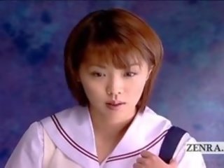 Subtitled CFNM Dominant Japanese young lady Senzuri