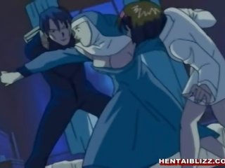 Nuns hentai blir slickade henne fittor av gigantisk