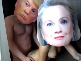 Donald trump and hillary clinton real ýyldyz sikiş clip tape exposed xxx