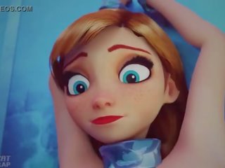 Elsa ve anna ayak parmakları oynamak