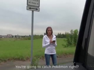 Fabelhaft groovy pokemon jäger vollbusig feature überzeugt bis fick fremder im fahren lieferwagen