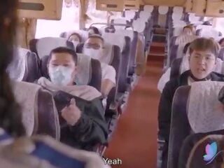 Täiskasvanud video tour buss koos rinnakas aasia lipakas originaal hiina av seks klamber koos inglise sub