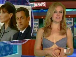 Naked news anchor reverse stripping