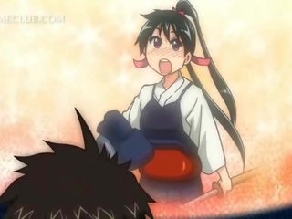 Anime sporty kanak-kanak perempuan mempunyai tegar seks filem dalam yang