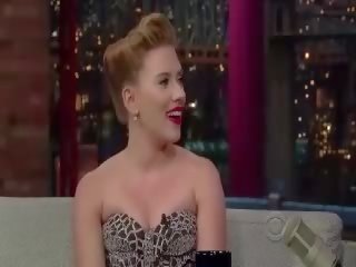 Scarlett johansson letterman