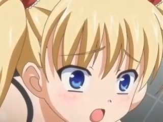 Nastolatka anime blondynka coraz za wał w jej tyłek