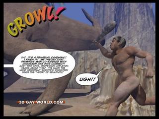 CRETACEOUS prick 3D Gay Comic Sci-Fi xxx video Story