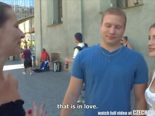 CZECH COUPLES Young Couple Takes Money for Public Foursome