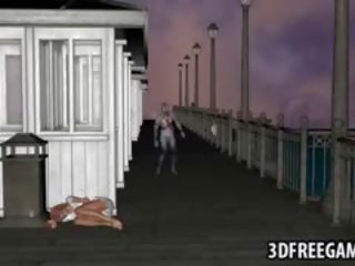 مفلس 3d رسوم متحركة حلوة الحصول على مارس الجنس بواسطة ل غيبوبة