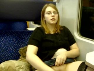 Busty German Teen Toying In Train mov