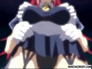 Tied up hentai prawan gets njijiki enema