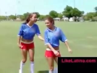 Latin babes love futbol